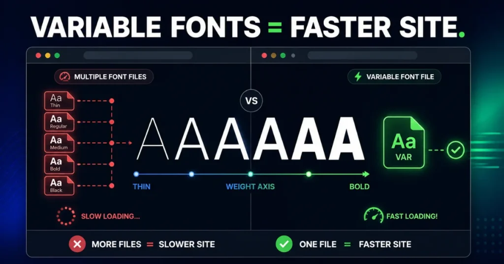 Variable Fonts for Faster WordPress Loading