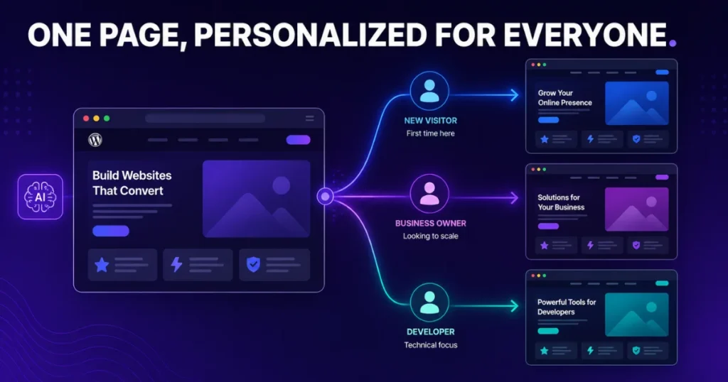 Dynamic AI-Assisted WordPress Landing Pages