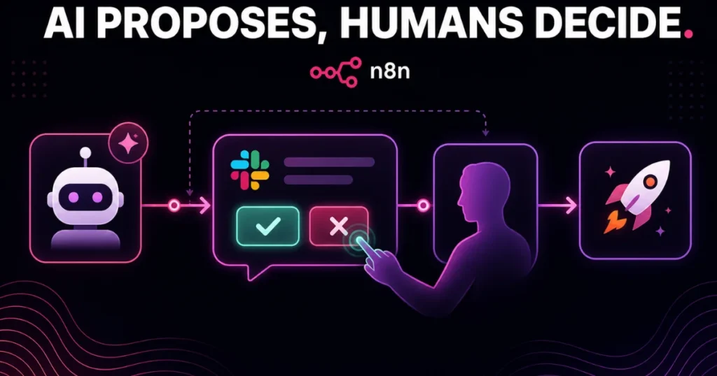 Human-in-the-Loop Slack Bot Architecture in n8n