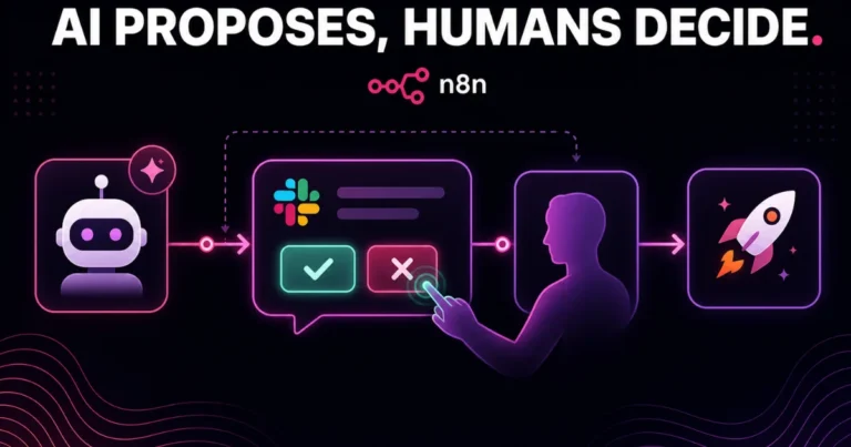 Human-in-the-Loop Slack Bot Architecture in n8n